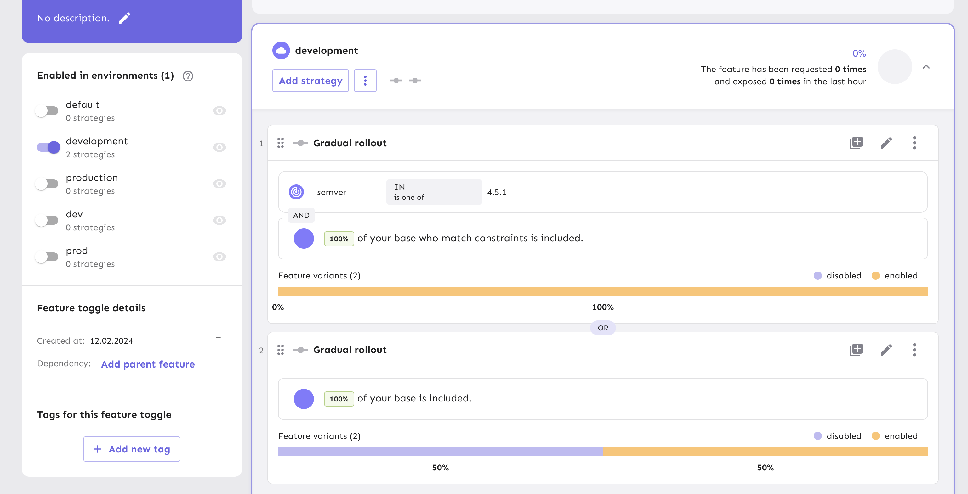 Using enabled and disabled variants with constraints